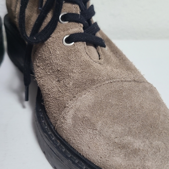 All saints  boots dusty cap toe combat moto boot - Picture 7 of 15